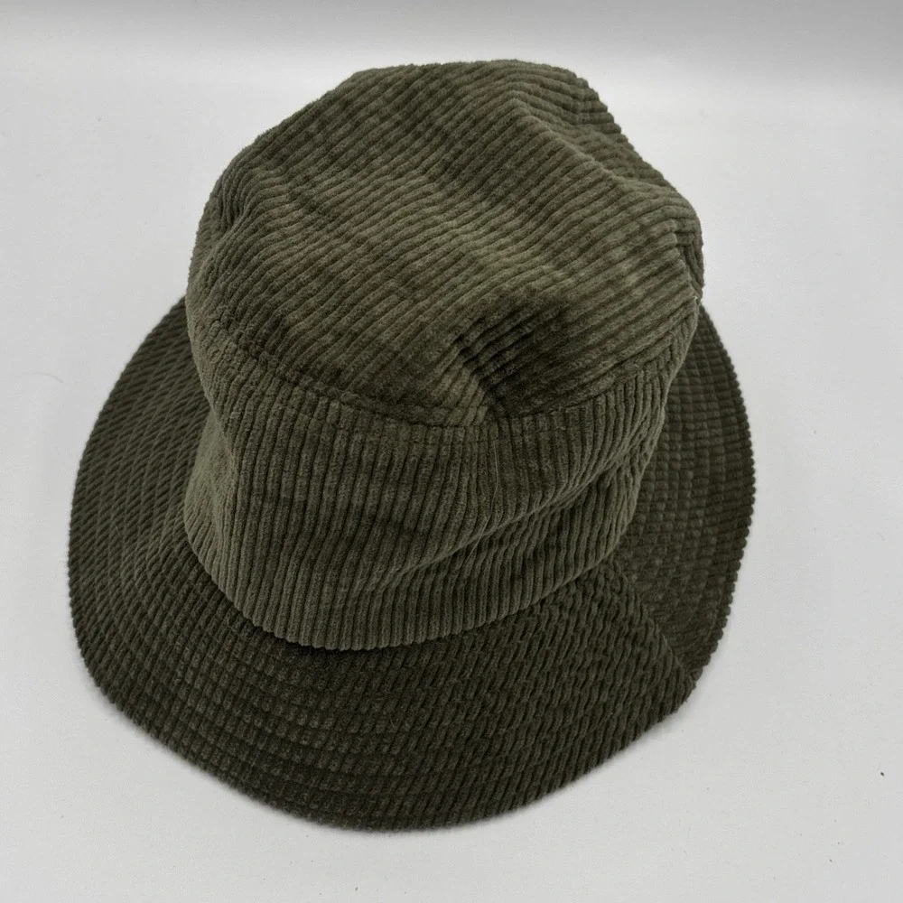 David And Young Womens Corduroy Bucket Hat Olive Green Preppy Classic FWBU114